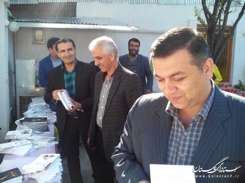 بازدید معاون فرماندار از کتابخانه های مدارس علی آباد کتول