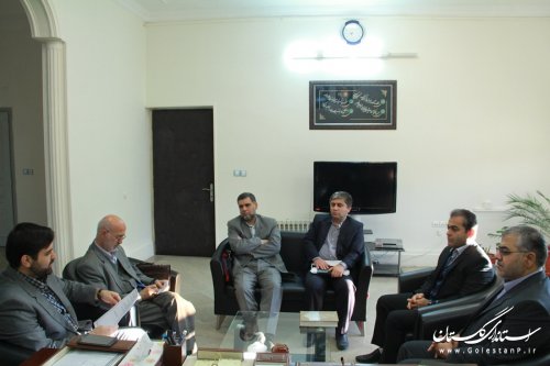 دیدار رییس و اعضاء هیأت نظارت بر انتخابات گرگان و آق قلا با فرماندار گرگان