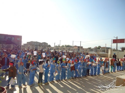 زنگ آب در مدارس شهرستان آق قلا به صدا درآمد