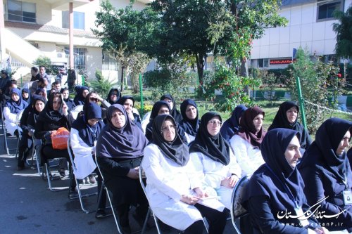 مراسم غبارروبی و عطرافشانی یادمان شهدای پنجم آذر در بیمارستان 5 آذر گرگان