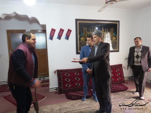 بازدید فرماندار از مرکز آموزشی و توانبخشی دایان وعیادت از معلولین شهرستان آق قلا
