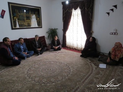 بازدید فرماندار از مرکز آموزشی و توانبخشی دایان وعیادت از معلولین شهرستان آق قلا