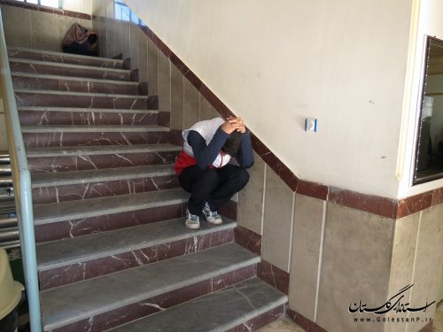 مانور زلزله و ایمنی در گالیکش برگزار شد
