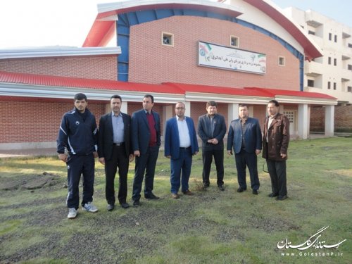 بازدید فرماندار علی آباد کتول ازسالن وزنه برداری علی آباد کتول