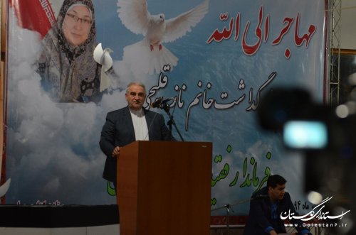 مرحوم نازقلیچی می تواند مدلی برای زنان ترکمن باشد