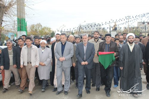پرچم سرخ ایستادگی و شهادت امام حسین (ع) میهمان شهر مراوه تپه