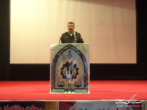 آئین تودیع و معارفه فرمانده نیروی انتظامی شهرستان ترکمن برگزار شد