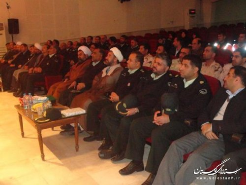 آئین تودیع و معارفه فرمانده نیروی انتظامی شهرستان ترکمن برگزار شد