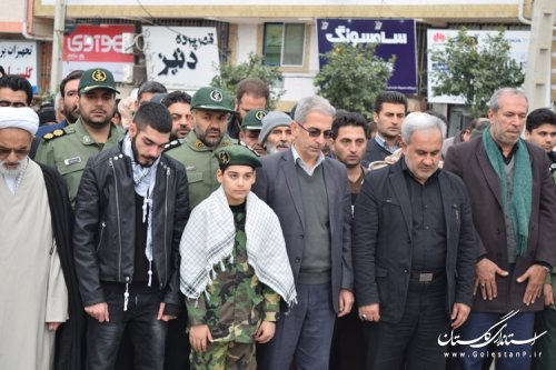 مراسم باشکوه تشییع پیکر شهید مدافع حرم اسماعیل زاهدپور در کردکوی