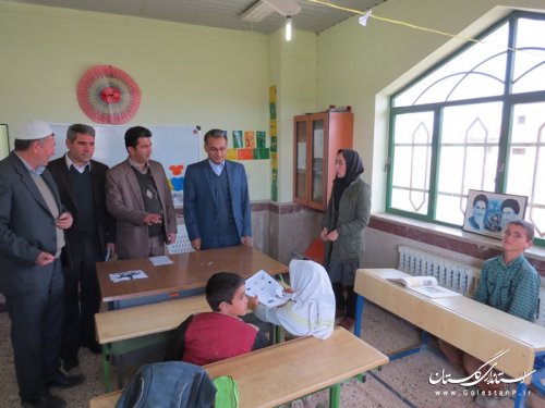 بازدید معاون فرماندار از آموزشگاه استثنایی گل محمدی شهر آق قلا