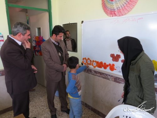 بازدید معاون فرماندار از آموزشگاه استثنایی گل محمدی شهر آق قلا