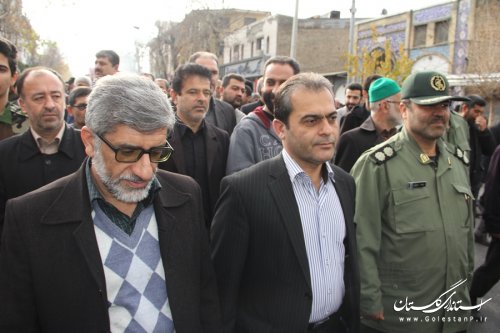 تشییع باشکوه ششمین شهید مدافع حرم اهل بیت(ع) در گرگان برگزار شد