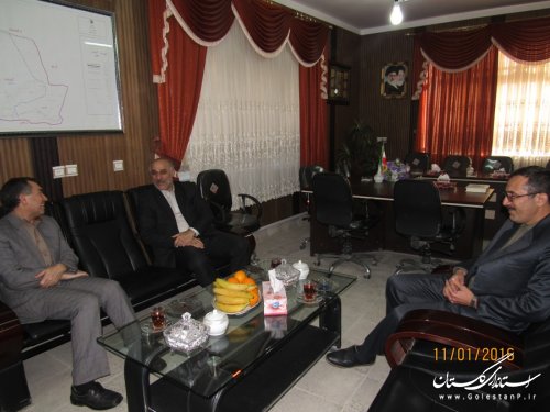 دیدار مدیرعامل شرکت پخش فرآورده های نفتی استان با فرماندار گمیشان