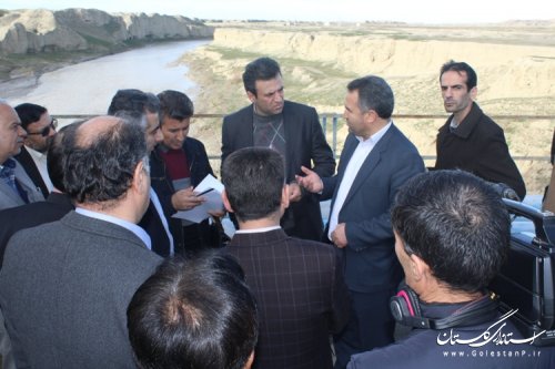 حضور رئیس سازمان مدیریت و برنامه ریزی استان در شهرستان مرزی مراوه تپه
