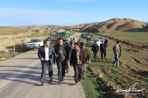 حضور رئیس سازمان مدیریت و برنامه ریزی استان در شهرستان مرزی مراوه تپه