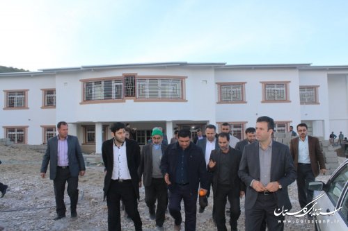 افتتاح بزرگترین مجتمع آموزشی شهرستان مراوه تپه در روستای عرب قاری حاجی در دهه فجر
