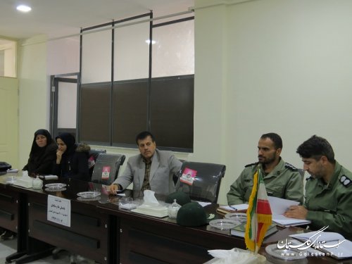 جلسه کمیته یادمانها و بناهای اجلاسیه 4000 شهید استان گلستان در گالیکش برگزار شد