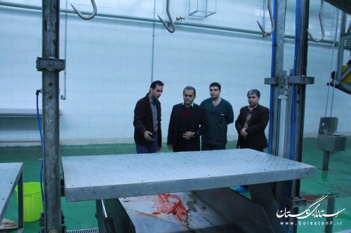 بازدید فرماندار گرگان از کشتارگاه صنعتی اینچه برون