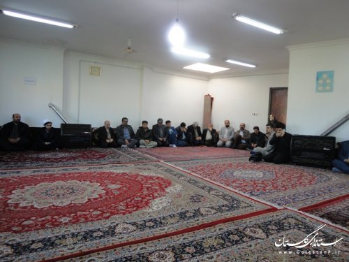 دیدار فرماندار و مسئولین ادارات علی آبادکتول با امام جمعه در اولین روز از دهه فجر