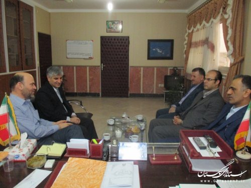 دیدار سرپرست بانک ملی استان گلستان با فرماندار شهرستان ترکمن