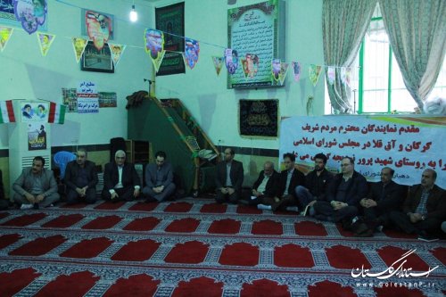 مراسم افتتاح متمرکز پروژه های بخش مرکزی گرگان در روستای نودیجه برگزار شد