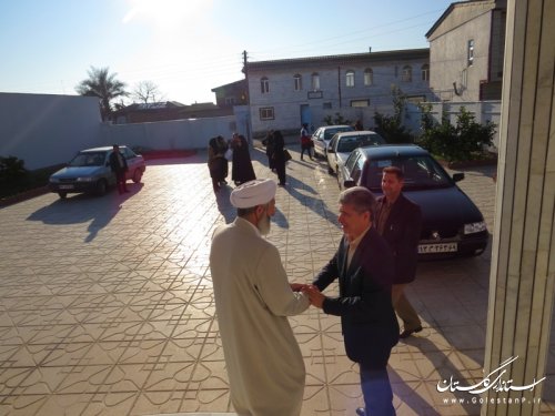 دیدار فرماندار با امام جمعه شهر آق قلا به مناسبت دهه فجر