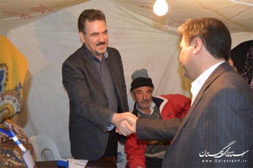 در چهارمین روز از دهه فجر اختتامیه بیمارستان صحرایی در بخش داشلی برون برگزار شد