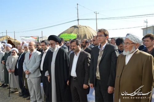 در چهارمین روز از دهه فجر اختتامیه بیمارستان صحرایی در بخش داشلی برون برگزار شد