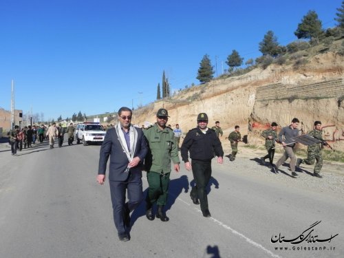 رزمایش دفاع از کوی و برزن با اقتدار در مینودشت برگزار شد