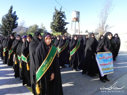 رزمایش دفاع از کوی و برزن با اقتدار در مینودشت برگزار شد