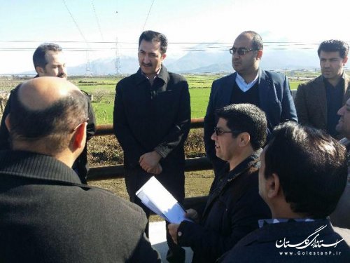 بازديد مديركل راه و شهرسازي گلستان از پروژه هاي راهسازي و مسكن علی آباد کتول