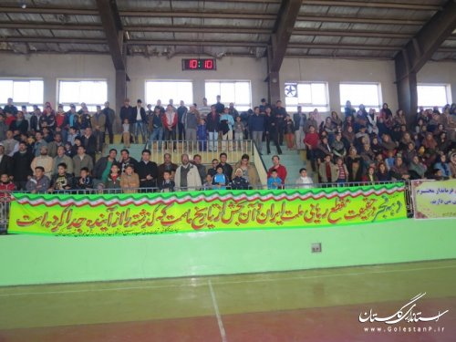 به مناسبت دهه فجر پیاده روی همگانی در شهرستان ترکمن برگزار شد