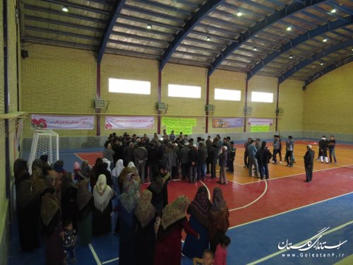 افتتاح سالن ورزشی چند منظوره روستای کرد و زمین والیبال ساحلی شهر آق قلا
