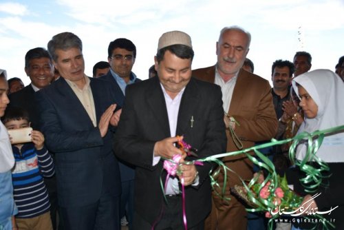افتتاح سالن ورزشی چند منظوره روستای کرد و زمین والیبال ساحلی شهر آق قلا