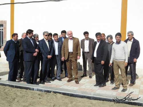 افتتاح سالن ورزشی چند منظوره روستای کرد و زمین والیبال ساحلی شهر آق قلا