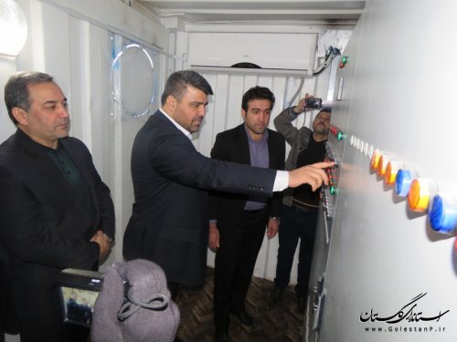 افتتاح تصفیه خانه آب شیرین کن مجتمع شهید رجایی گلند