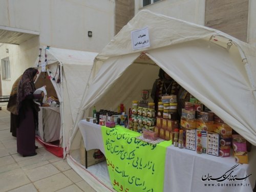 برپایی نمایشگاه توانمندیهای بانوان شهرستان آق قلا 