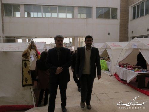 برپایی نمایشگاه توانمندیهای بانوان شهرستان آق قلا 
