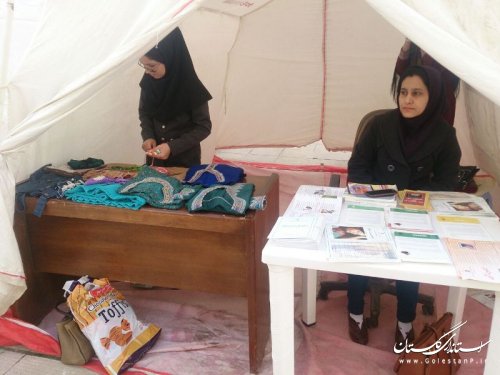 برپایی نمایشگاه توانمندیهای بانوان شهرستان آق قلا 