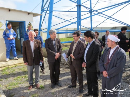 افتتاح پروژه آب و فاضلاب روستایی شهرستان آق قلا به مناسبت دهه فجر
