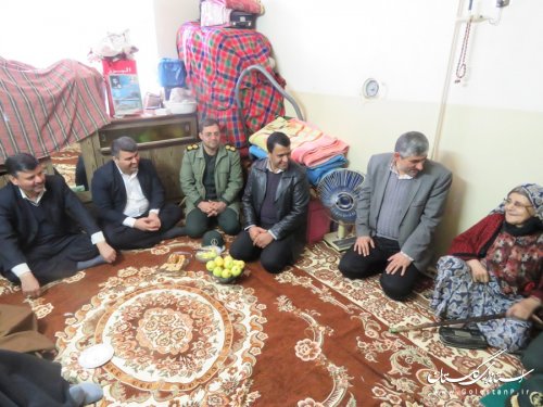 دیدار رئیس سازمان جهادکشاورزی استان و فرماندار رامیان با خانواده شهدای جهادگر
