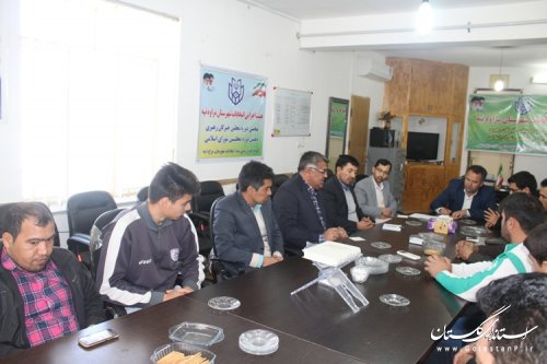 نشست مشترک فرماندار با ورزشکاران و جوانان شهرستان مراوه تپه برگزار شد  