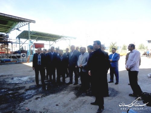 بازدید معاون استاندار از شهرک صنعتی علی آباد کتول