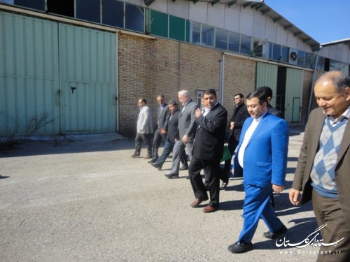 بازدید معاون استاندار از شهرک صنعتی علی آباد کتول