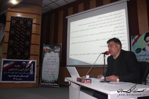 جلسه توجیهی و هماهنگی بازرسان انتخابات در شهرستان مراوه تپه برگزار شد