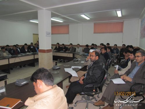 دوره آموزشی، توجیهی سربازرسین وبازرسین انتخابات شهرستان گمیشان برگزار شد