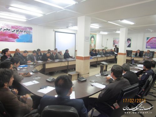 دوره آموزشی، توجیهی سربازرسین وبازرسین انتخابات شهرستان گمیشان برگزار شد