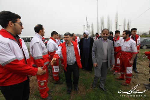 کلنگ زنی پایگاه امداد و نجات کوهستان – جاده ای جمعیت هلال احمر شهرستان بندرگز