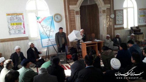 جلسه آموزشی اعضای شعب اخذ رأی بخش گلیداغ شهرستان مراوه تپه برگزار شد 