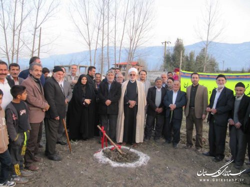 پارک و بوستان روستای کارکنده کلنگ زنی شد